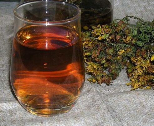 belar decoction parasitoak garbitzeko